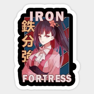 Ayame Yomogawa Of The Iron Fortress Kotetsujo No Kabaneri Retro Sticker